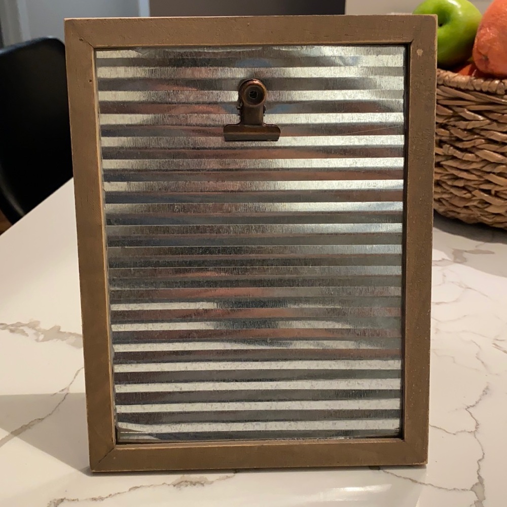 Galvanized wood frame with metal clip frame